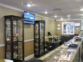 shop interior, shop displays, coins 